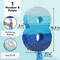 Blue Number 8 Pull String Pinata, Party Game for Kids, 16.5 x 11.3 In Fillable Hanging Decoration for 8th Birthday Decorations for Boys Girls, Holds Candy, Toys, Confetti
